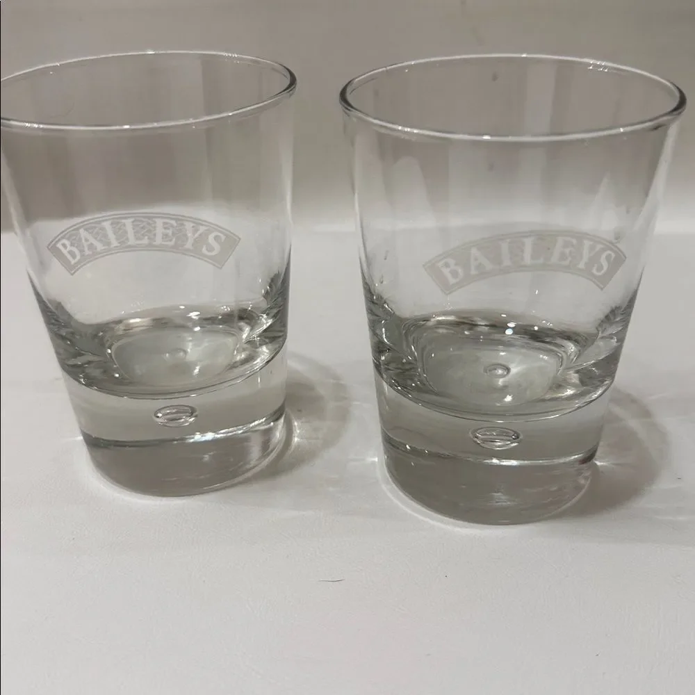 Baileys Liquor Rocks Drinking Dining Home Bar Cocktail Drinking Glasses Set 2